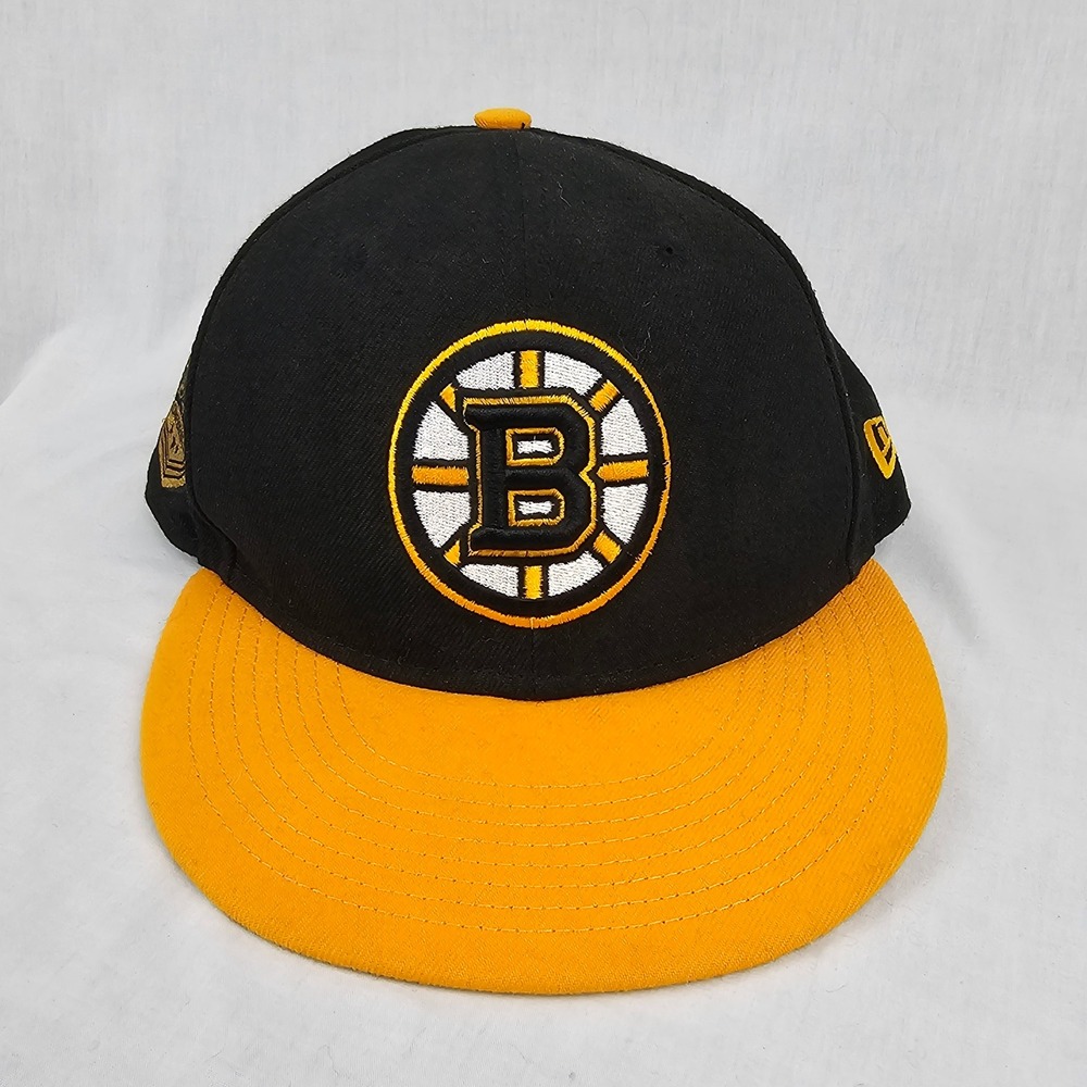 New Era 9FIFTY Boston Bruins NHL Eastern Conference Snapback Hat Black Gold Flat - Picture 4 of 12